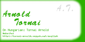 arnold tornai business card